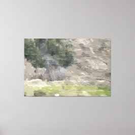 Doorgaan met het groene uitgerekte canvasprint canvas afdruk