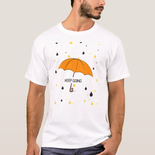 Doorgaan met inspirerend prijsopgave t-shirt (Voorkant)