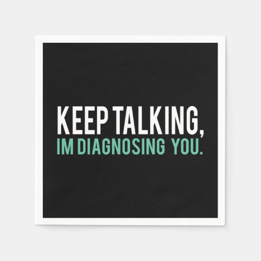 Doorgaan met praten Ik stel je klaar Servet (Voorkant)