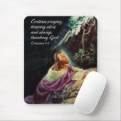 Doorgaan met Praying1 Mousepad Muismat (Met muis)