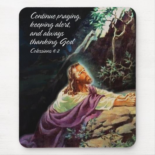 Doorgaan met Praying1 Mousepad Muismat (Voorkant)