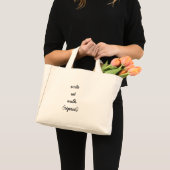 Doorgaan met schrijven mini tote bag (Voorkant (product))
