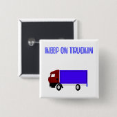 Doorgaan met transportwerk vierkante button 5,1 cm (Voorkant /achterkant)