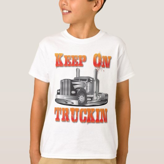 Doorgaan met Truckin T-shirt (Voorkant)
