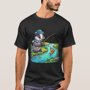 Doorgaan met vissen t-shirt