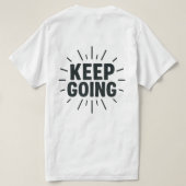 Doorgaan - Motivatie achterdruk T-shirt (Design achterkant)