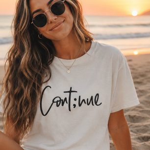 Doorgaan, motiverende en inspirerende geestelijke  t-shirt