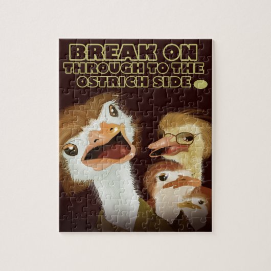 Doorgaan naar de Ostrich Side Puzzle Legpuzzel (Verticaal)
