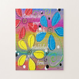 Doorgaan naar je geloof legpuzzel