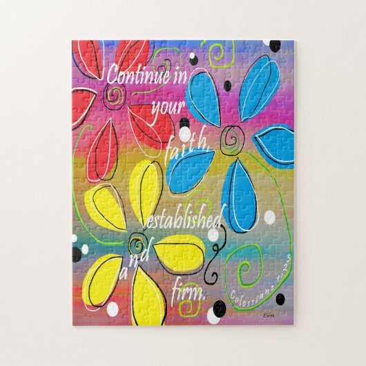 Doorgaan naar je geloof legpuzzel (Verticaal)