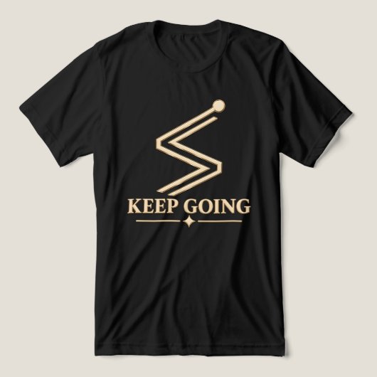 DOORGAAN Tri-Blend SHIRT (Design voorkant)