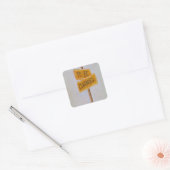 Doorgaan... Vierkante Sticker (Envelop)