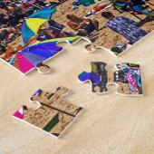 Doorgekruist strand in Ocean City Jigzaag Puzzle Legpuzzel (Zijkant)