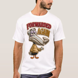 Doorgestuurd Opnieuw Funny Pelikaan Borduurwerk Pa T-shirt