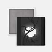 Doorgewinterde nacht magneet (Voorkant / Achterkant)