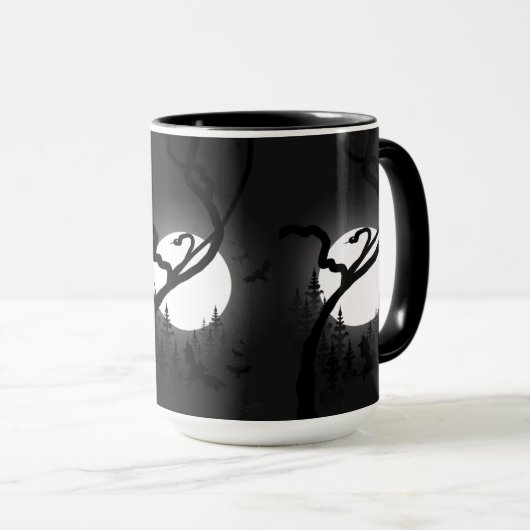 Doorgewinterde nacht mok (Voorkant rechts)