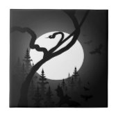 Doorgewinterde nacht tegeltje (Voorkant)