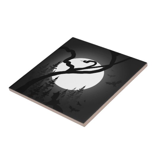 Doorgewinterde nacht tegeltje (Zijkant)