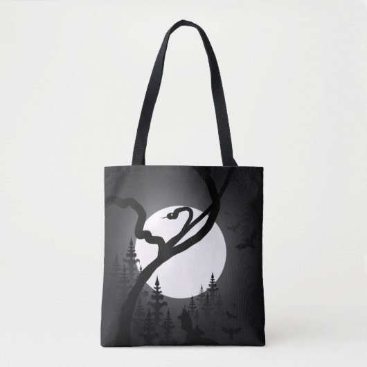 Doorgewinterde nacht tote bag (Voorkant)