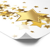 Doorgewinterde sterren poster (Hoek)