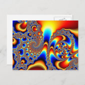 Doorglippen - Fractale kunst Briefkaart (Voorkant / Achterkant)