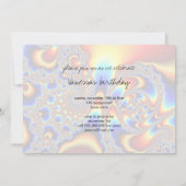 Doorglippen - Fractale kunst Kaart (Achterkant)