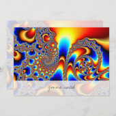 Doorglippen - Fractale kunst Kaart (Voorkant / Achterkant)