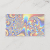 Doorglippen - Fractale kunst Visitekaartje (Achterkant)