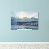 Doorhalen bij cacao canvas afdruk (Insitu (Houten vloer))