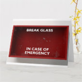 Doorhalen in het Hoesje van de rode nooddoos Kaart (Gele Bloem)