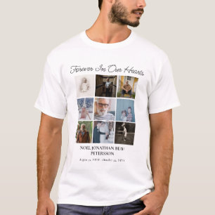 Doorheen in ons hart 9 Foto Collage Memorial T-shirt
