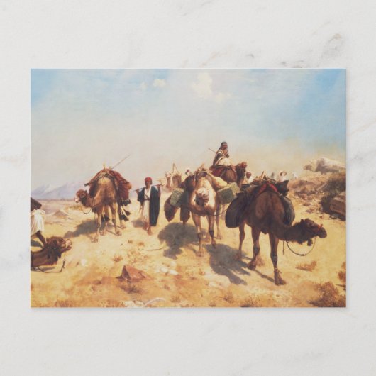 Doorkruisen van de woestijn briefkaart (Voorkant)