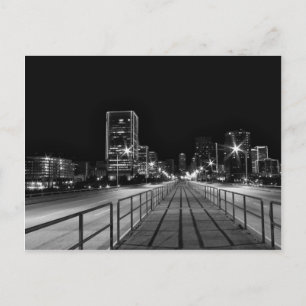 Doorkruising 9th Street Bridge bij nacht Briefkaart