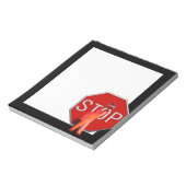 Doorkruising met stopteken notitieblok (Linkerzijde)