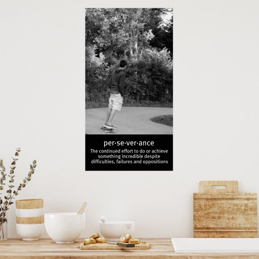 Doorlatendheid over het gehele bekken poster (Keuken)