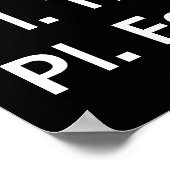 Doorloop Aangepast scrollen Poster (Hoek)