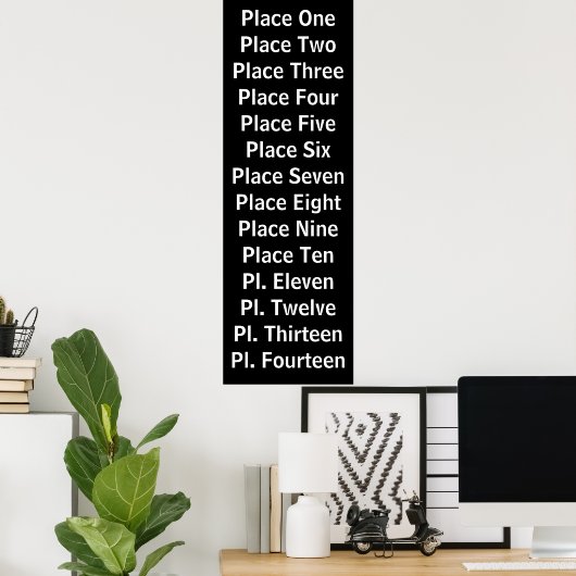 Doorloop Aangepast scrollen Poster (Thuiskantoor)