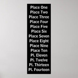 Doorloop Aangepast scrollen Poster