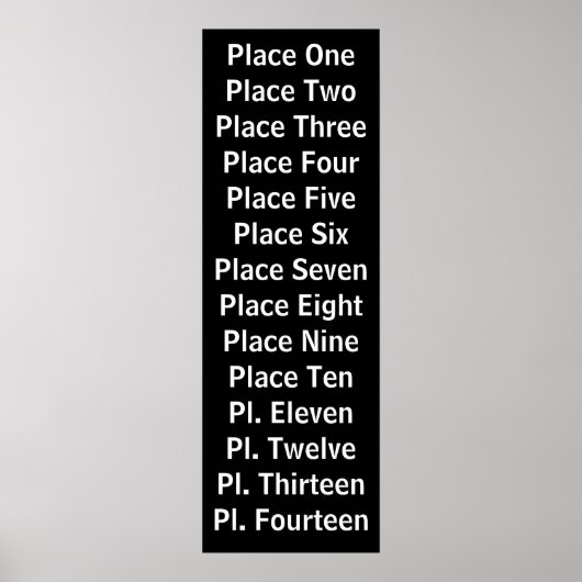 Doorloop Aangepast scrollen Poster (Voorkant)