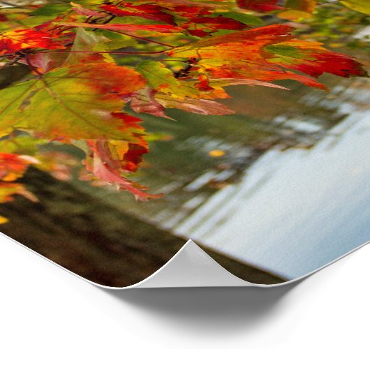 Doorloop van bladeren draaien poster (Hoek)