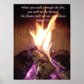 Doorlopen door het vuur poster (Voorkant)