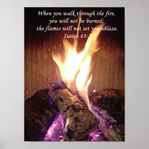 Doorlopen door het vuur poster