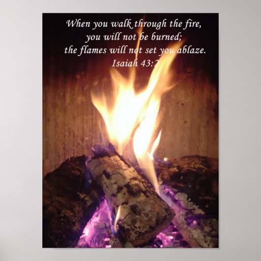 Doorlopen door het vuur poster (Voorkant)
