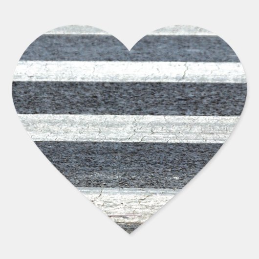 Doorlopen of Zebra Hart Sticker (Voorkant)