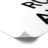 Doorlopen onderweg kalm houden doorgaan poster (Hoek)