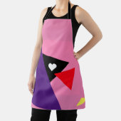Doorlopend hart - Alles-over-printplaat Schort (Insitu)