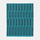 Doorlopende rechthoeken fleece deken (Voorkant)