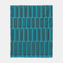 Doorlopende rechthoeken fleece deken