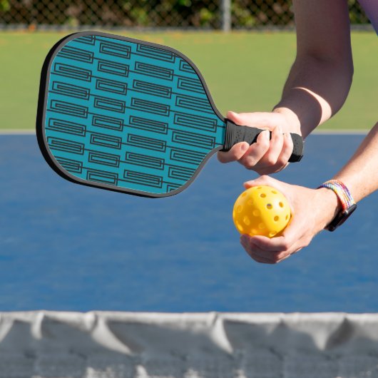 Doorlopende rechthoeken pickleball paddle (Insitu)