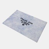 Doormat 61 x 91,4 cm - Thank You For Showing Up Deurmat (Schuin)